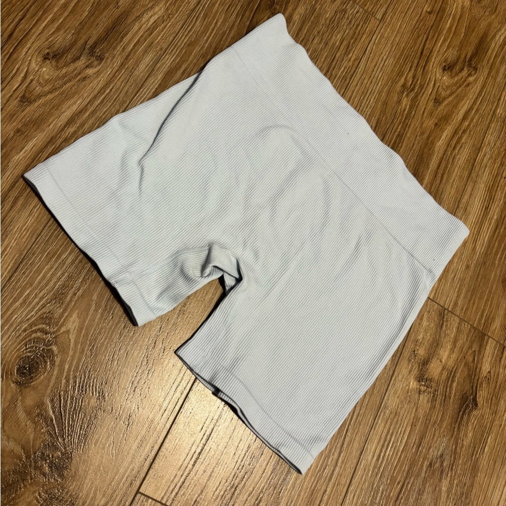 baby blue biker shorts